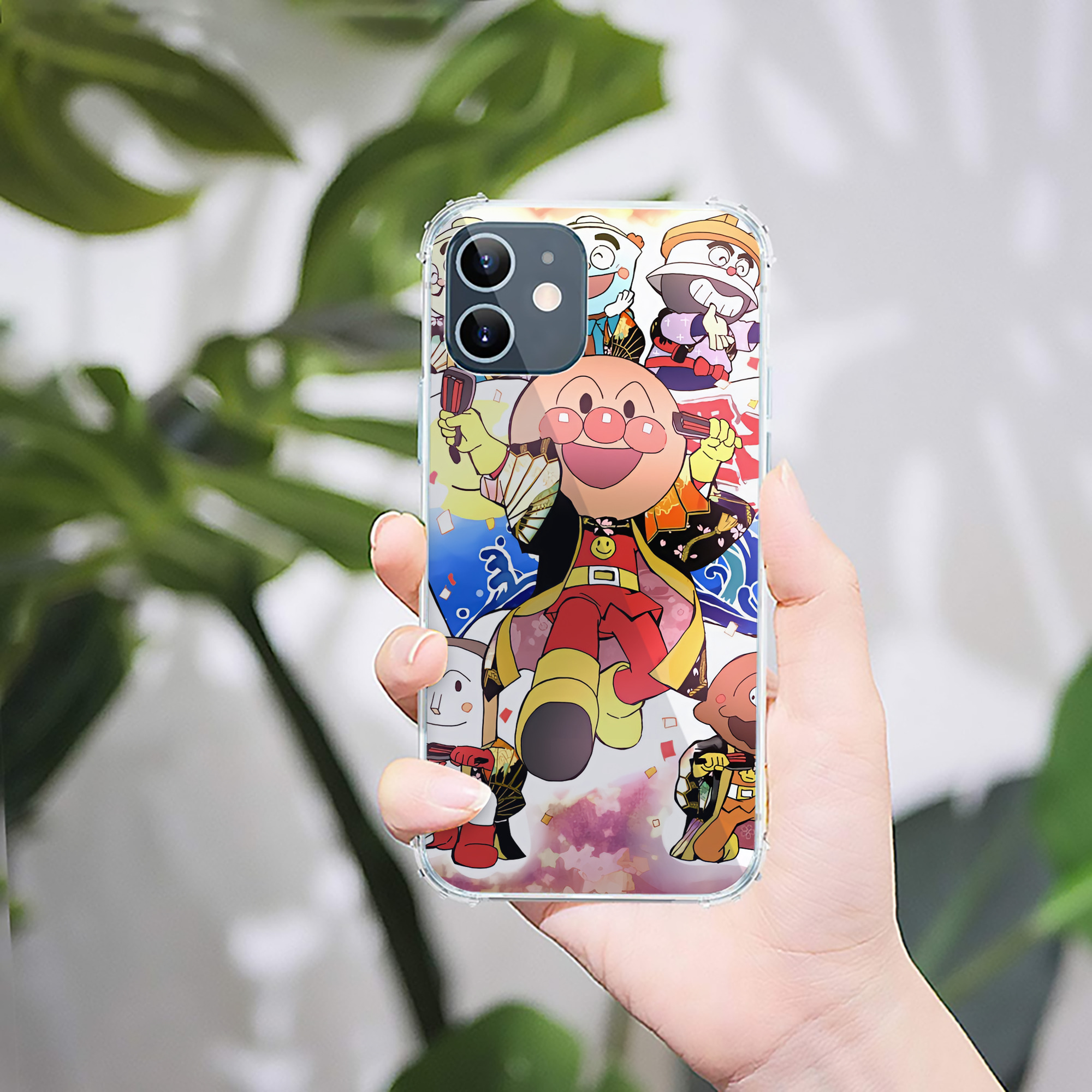 （画像用） アンパンマン Anpanman 【iPhone 12シリーズ対応】透明スマホケース（クリアソフトケース）